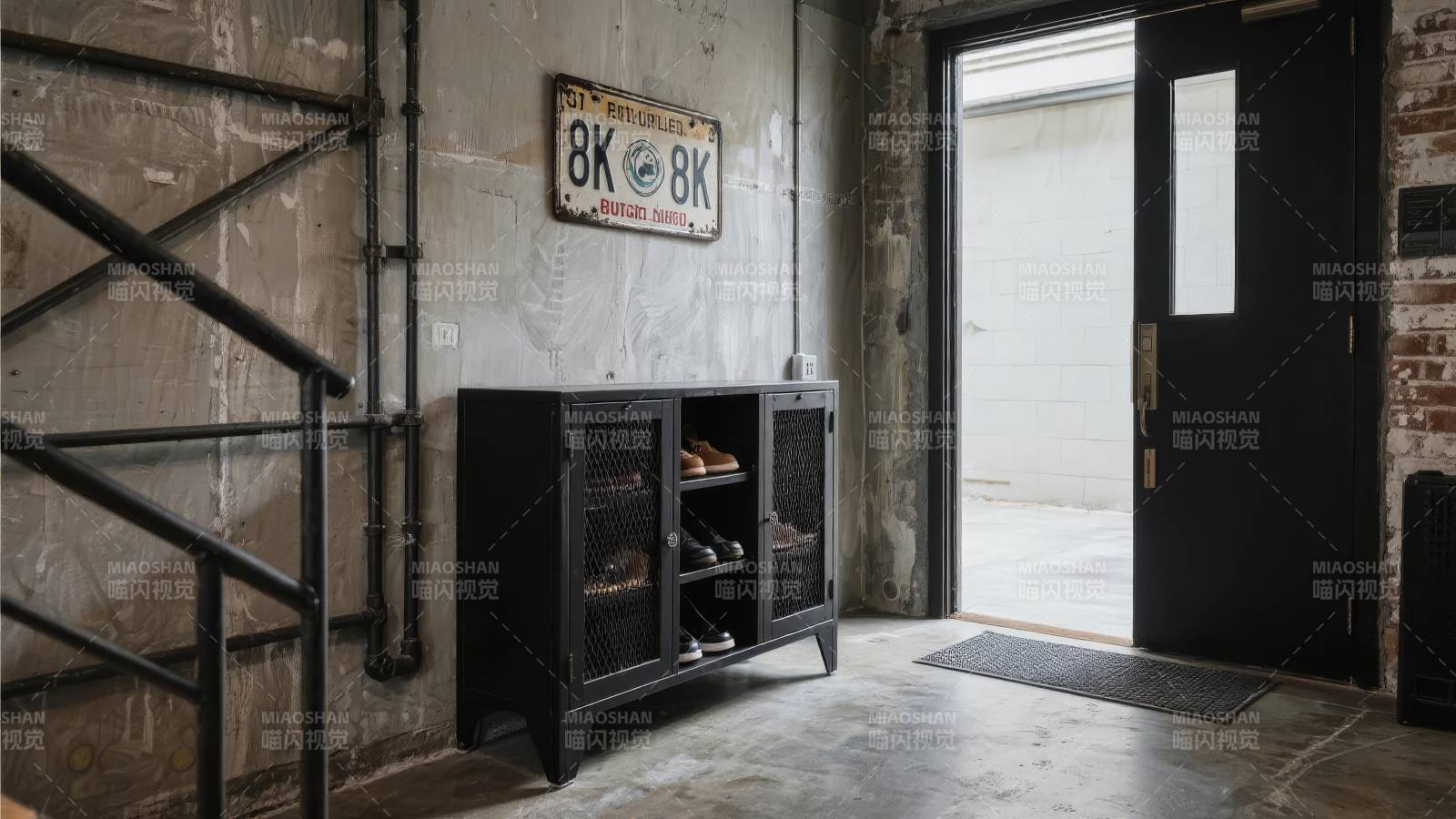 工业风玄关设计图片