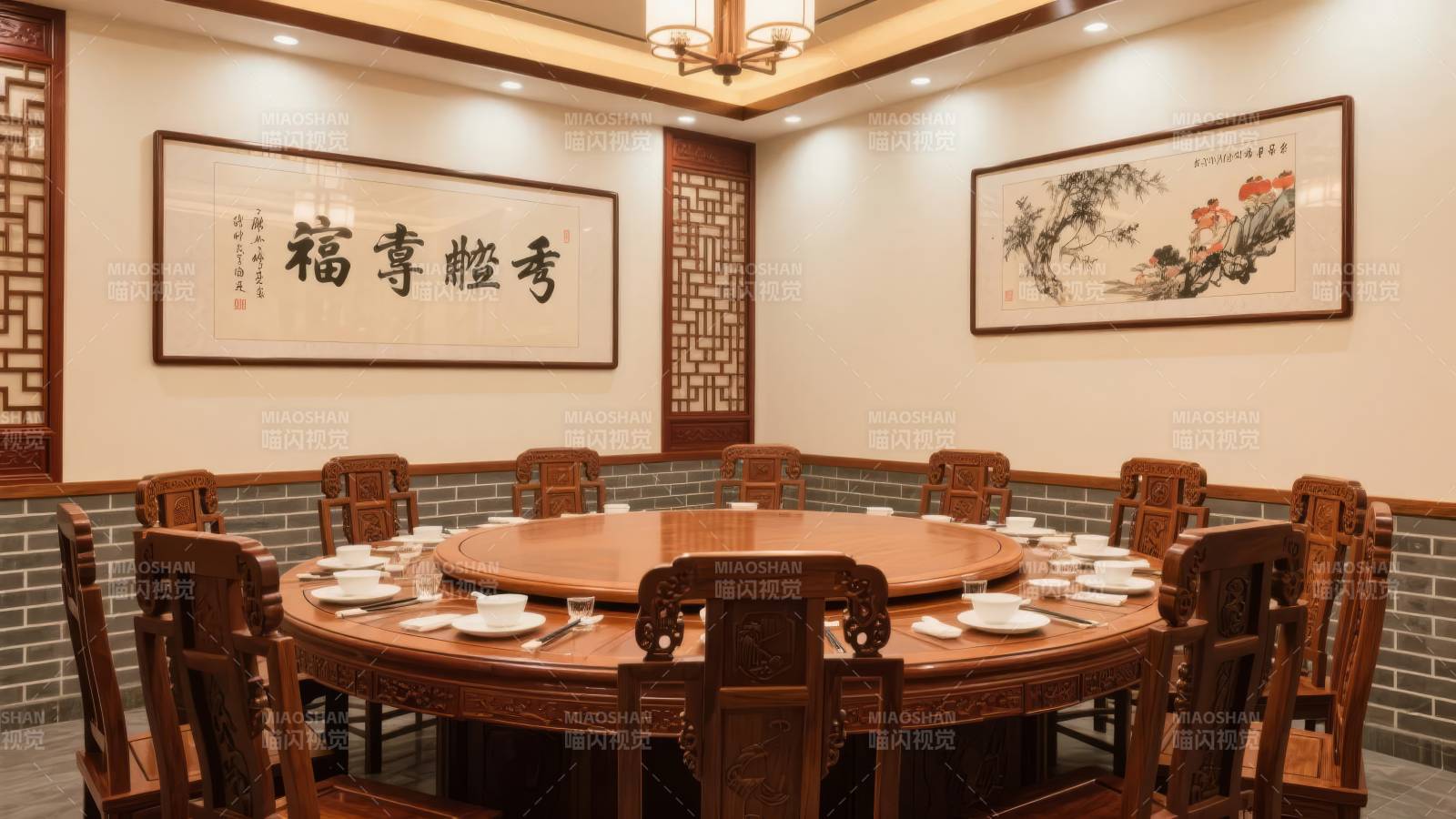 中式雅致餐厅图片