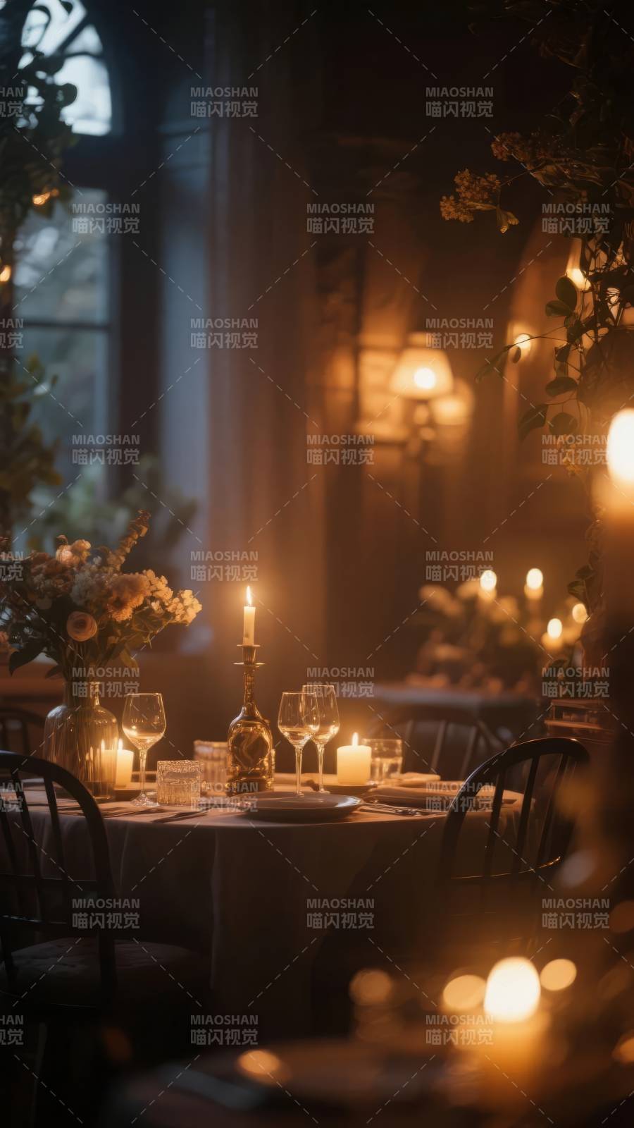 烛光晚餐 温馨浪漫图片