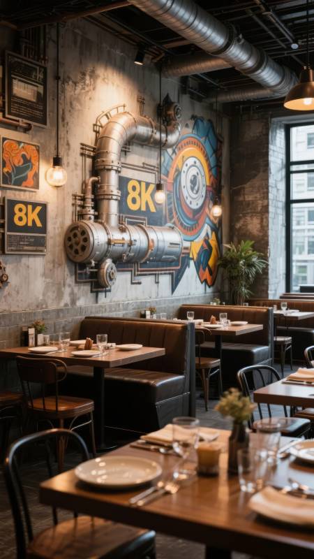 工业风餐厅K主题图片