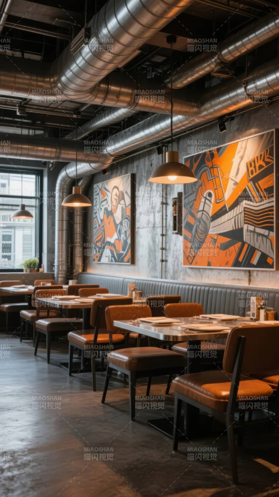 工业风餐厅内部图片