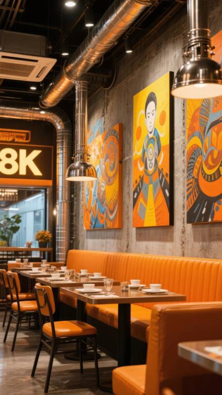 现代餐厅艺术空间图片