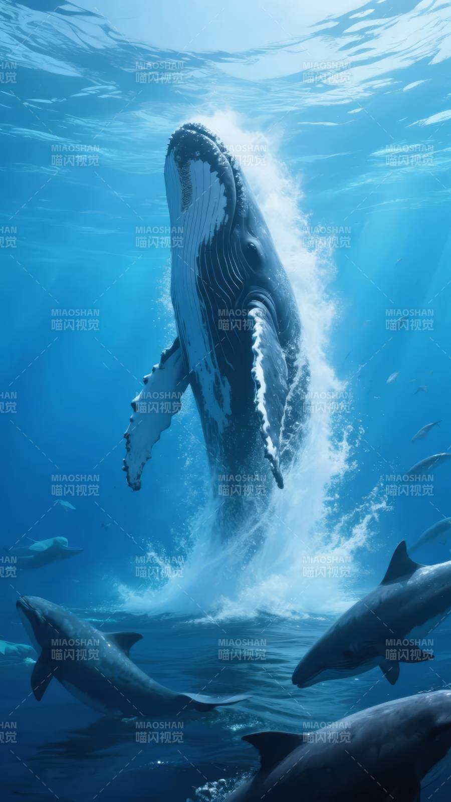 鲸跃海天图片