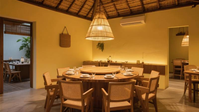 温馨竹艺餐厅图片