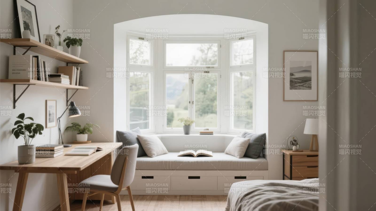 温馨窗边阅读角图片