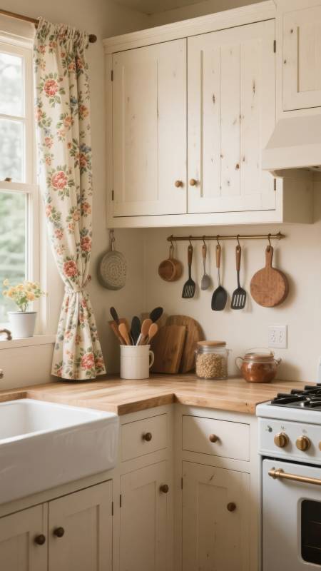 田园风厨房一角图片