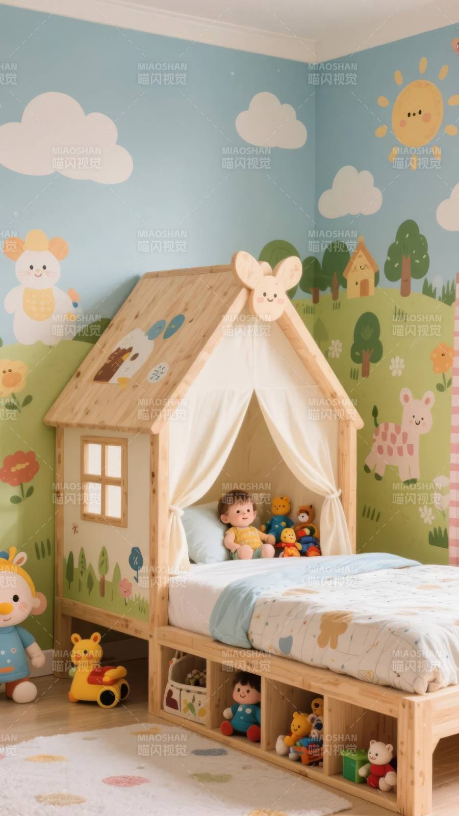 童趣小屋卧室图片