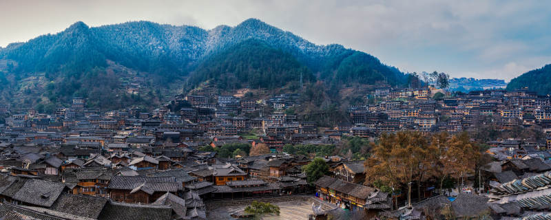 西江千户苗寨全景图片