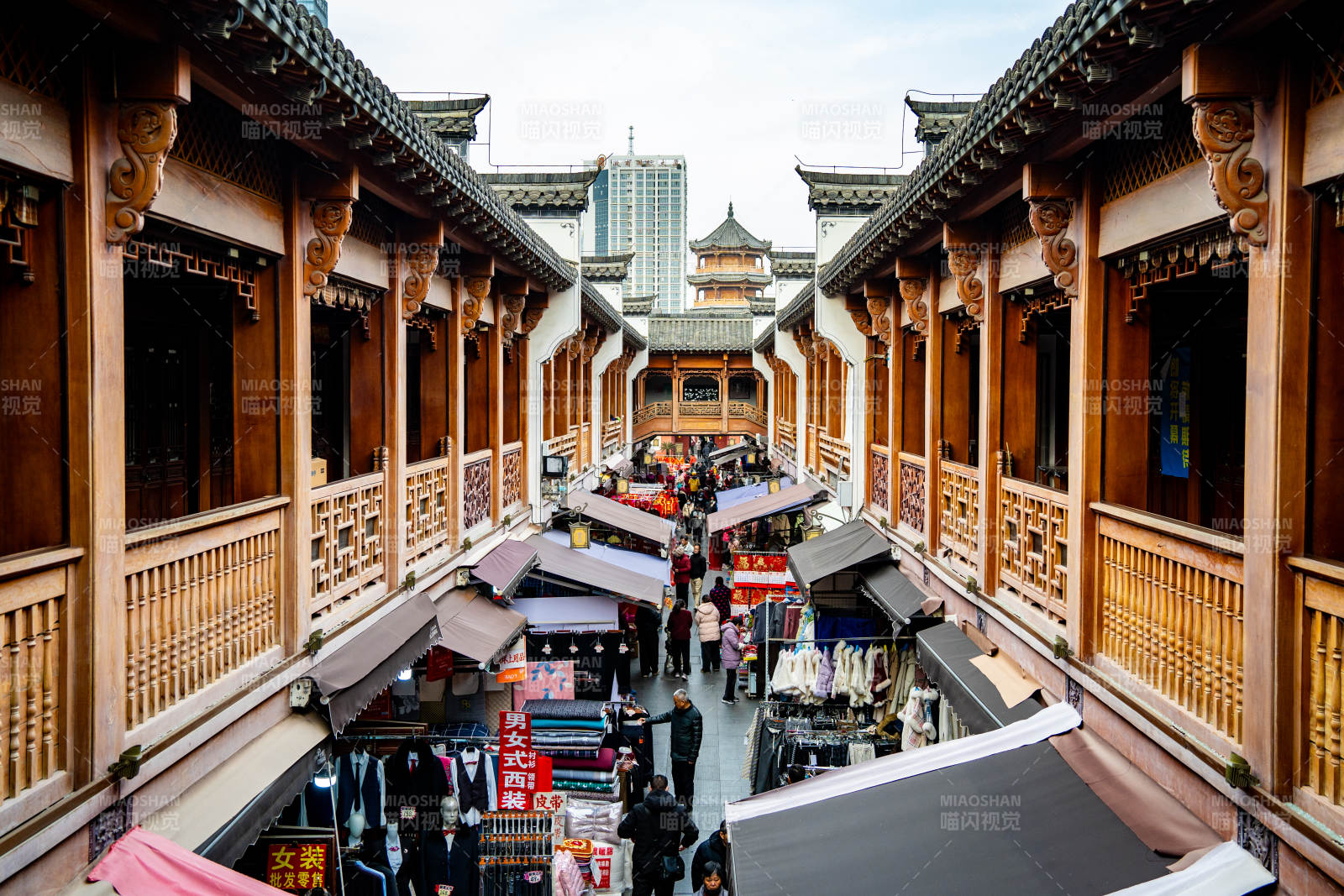 合肥城隍庙古街市集繁华景图片