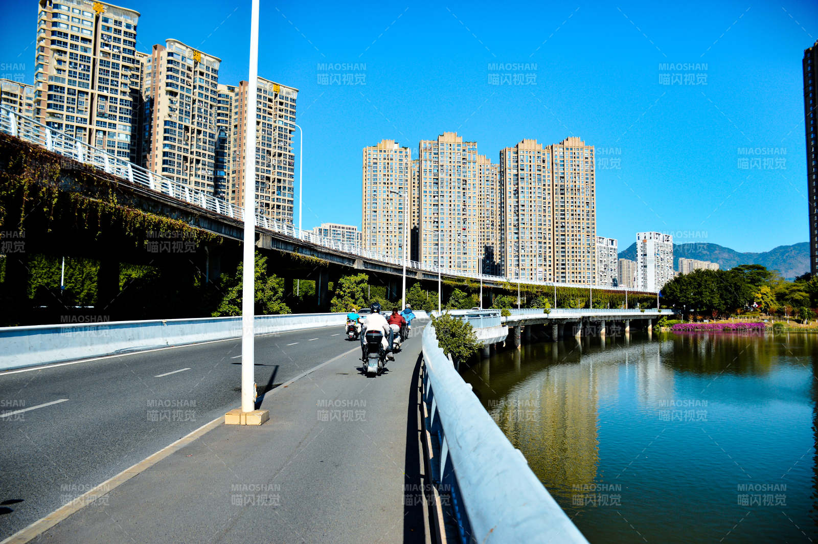 福州晋安琴亭湖畔图片