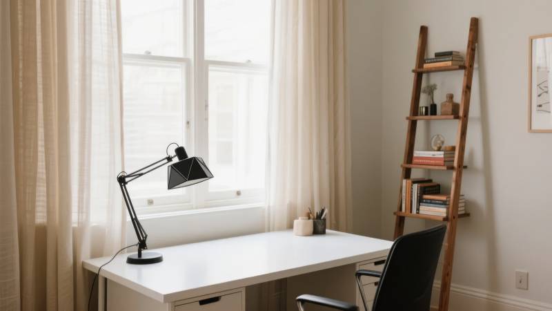 简约书桌角落图片