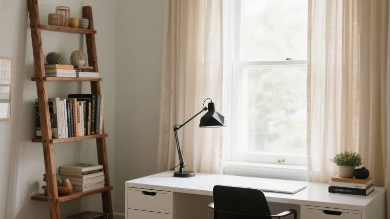 简约书桌角落图片