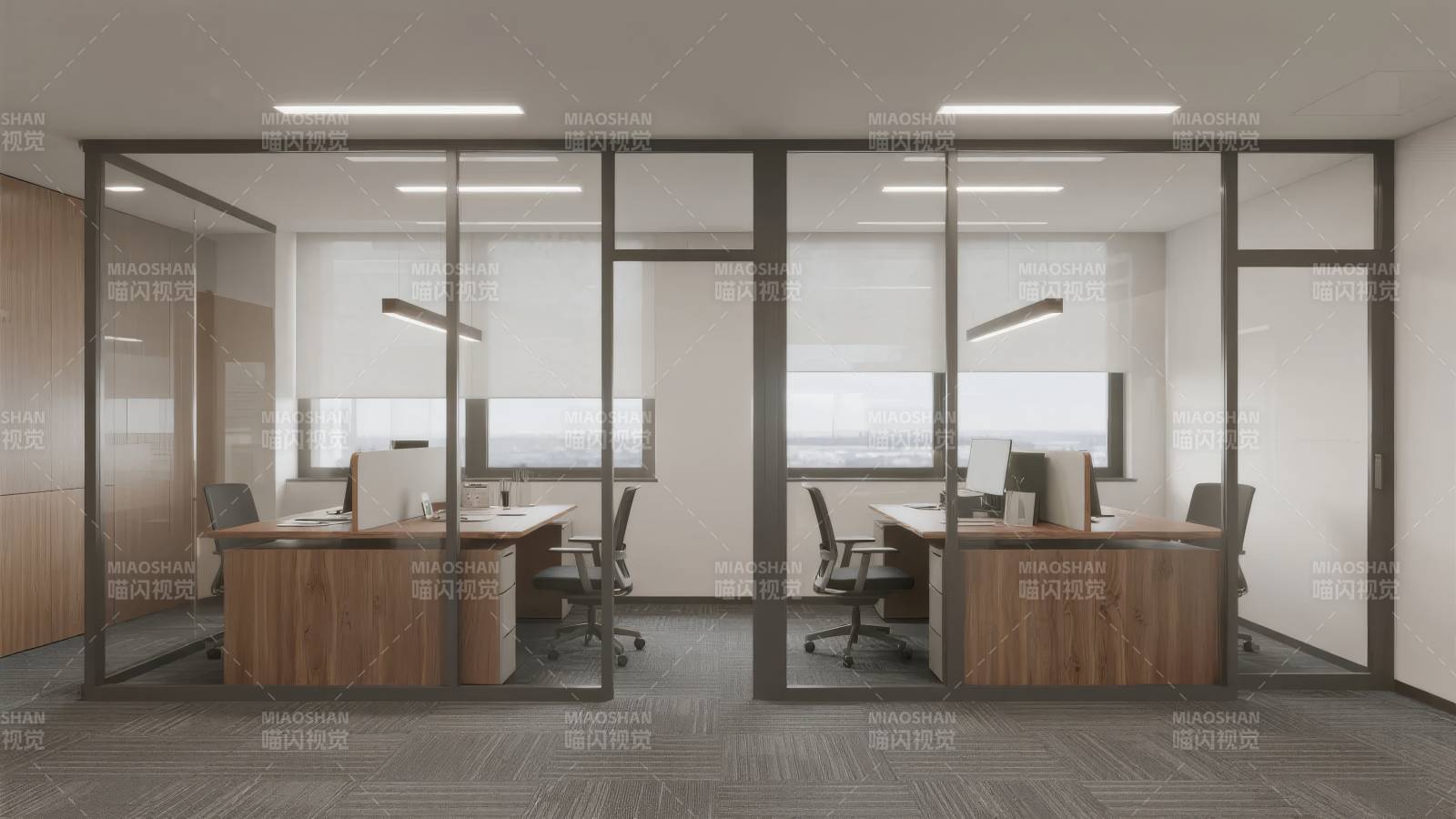 现代简约办公室图片