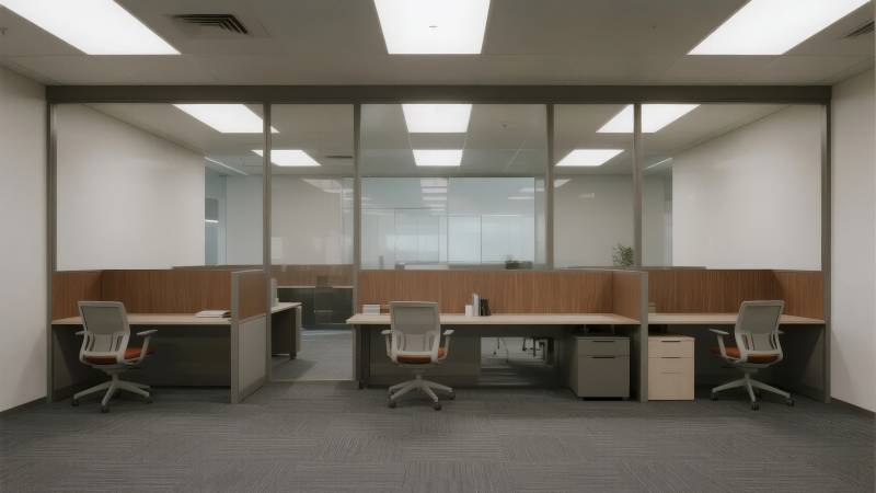 现代办公空间布局图片