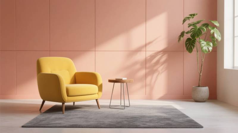 温馨客厅一角图片