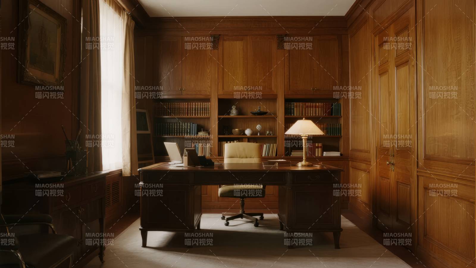 古典书房静谧雅致图片