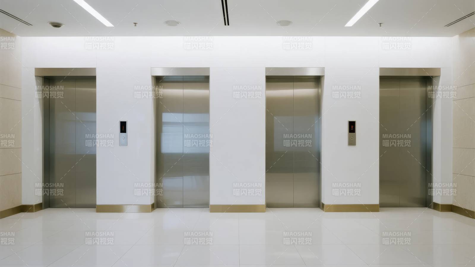 现代电梯厅图片