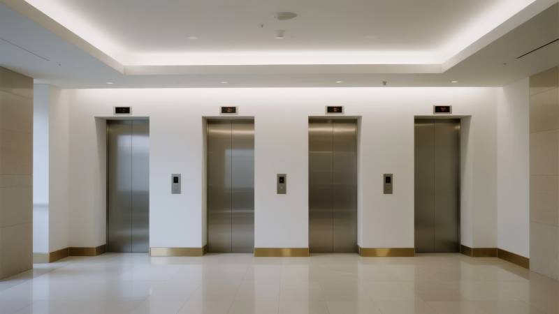 现代电梯厅图片