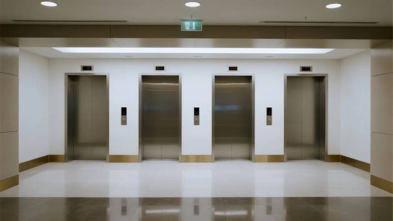 电梯厅内景图片