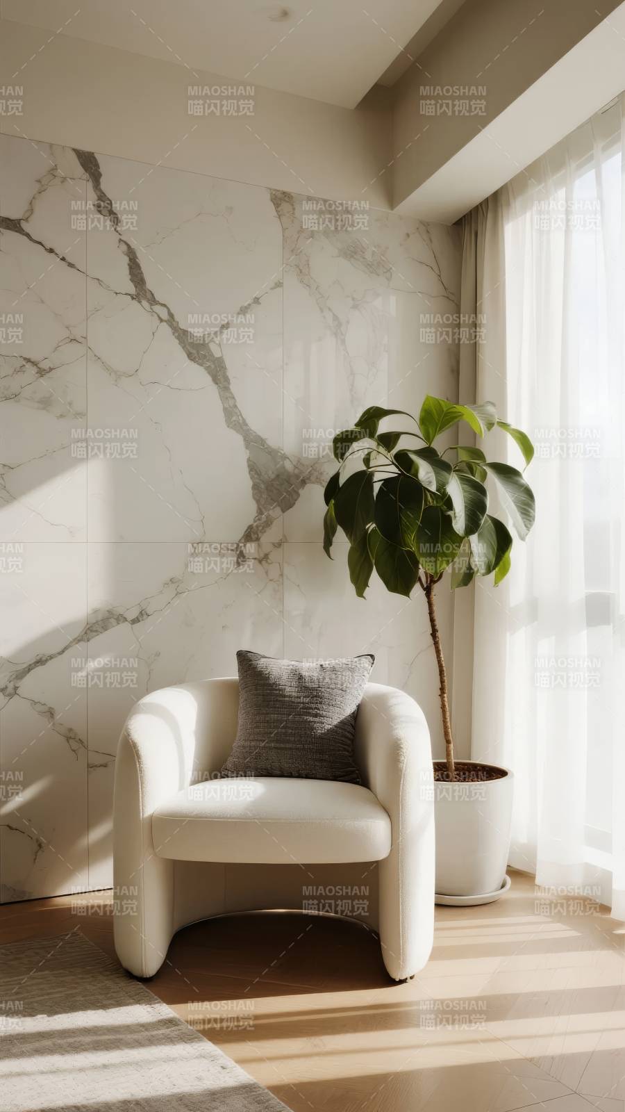 简约客厅一角图片