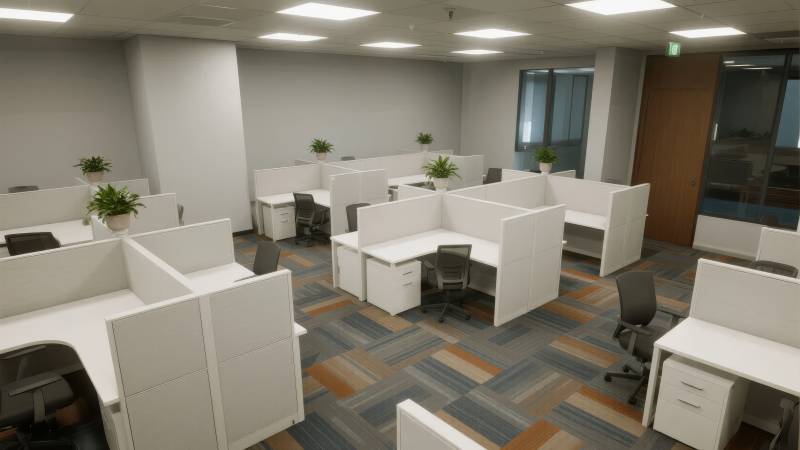 现代办公空间布局图片