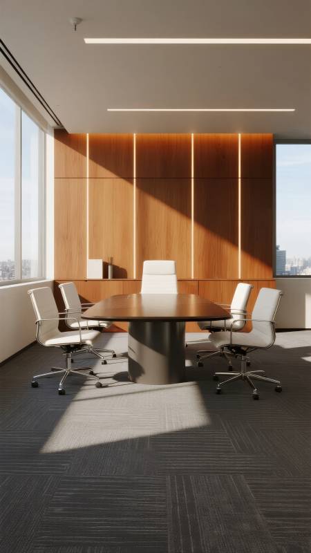 现代简约会议室图片