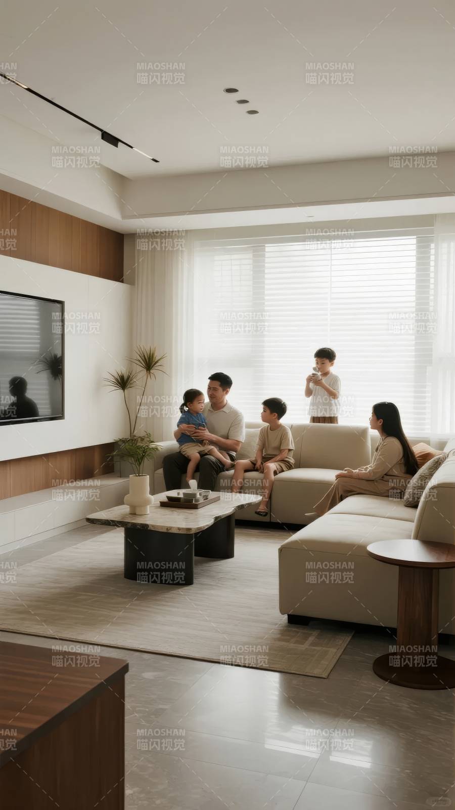 温馨家庭客厅时光图片