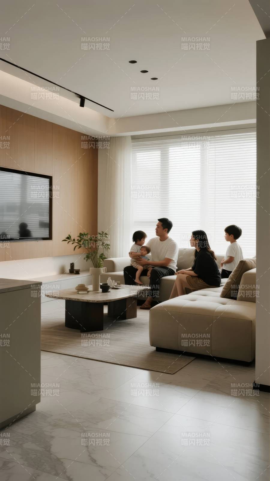 温馨家庭客厅时光图片