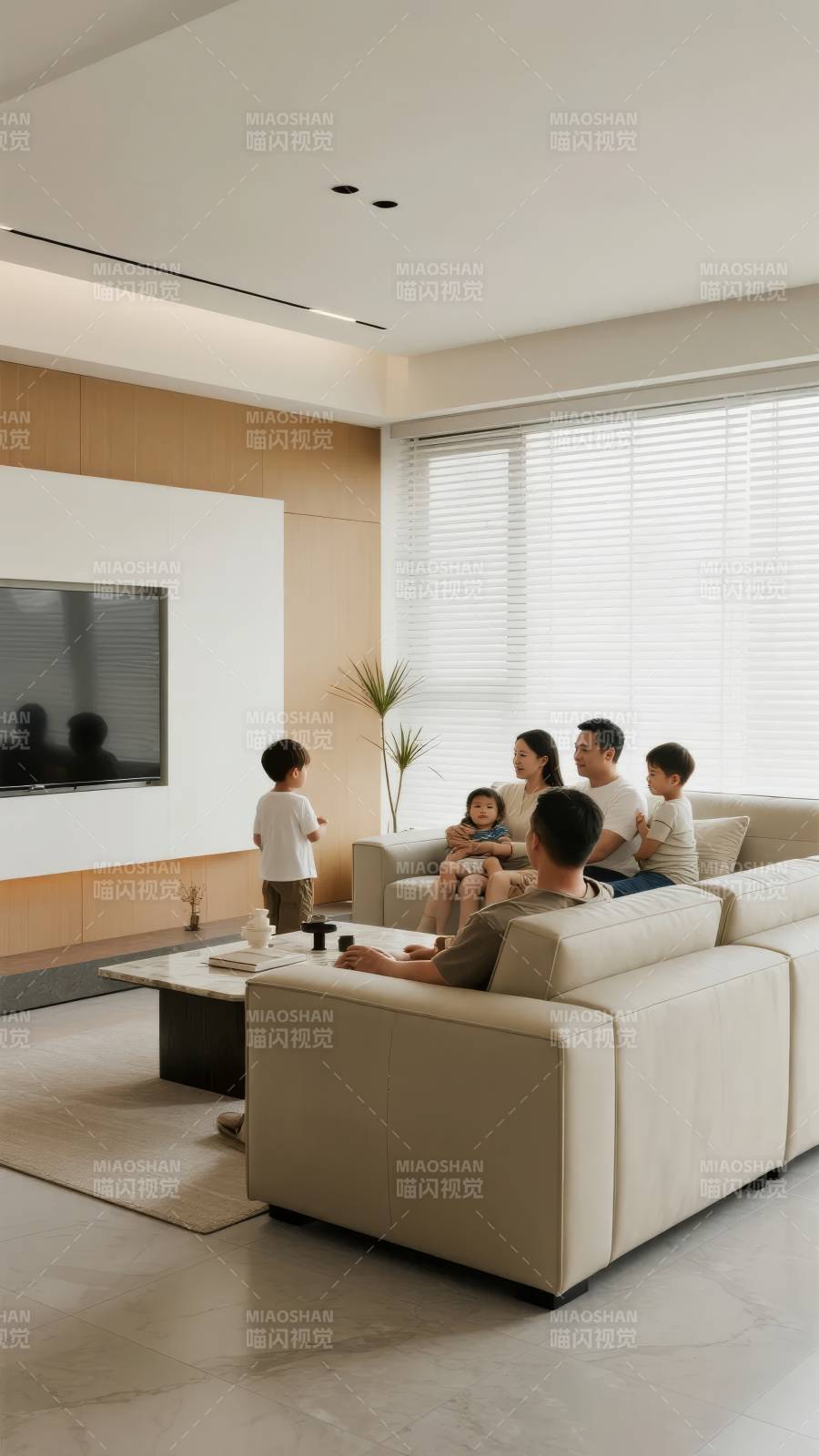 温馨家庭客厅时光图片