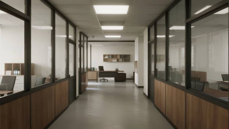 现代办公走廊图片