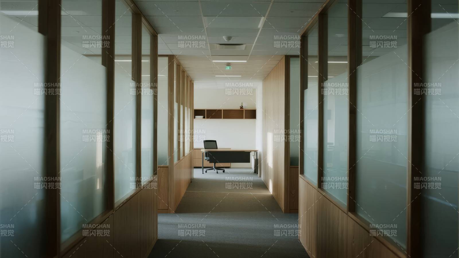 现代办公室走廊图片