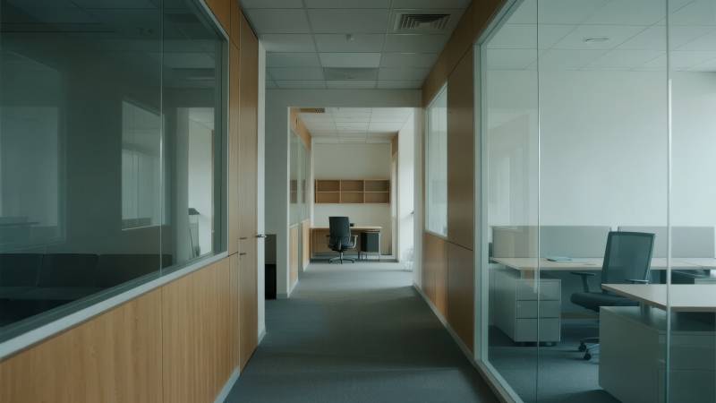 现代办公走廊图片