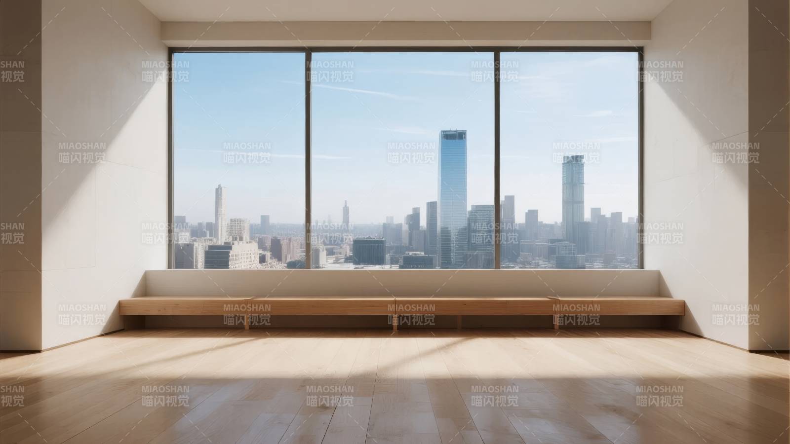 城市景观窗景图片