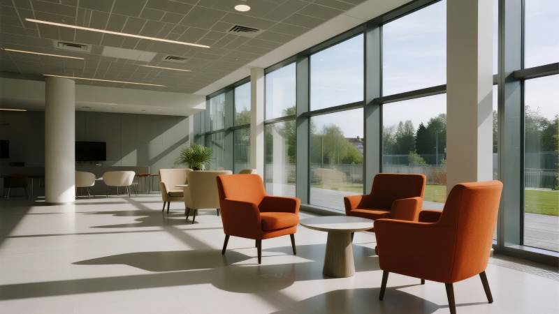 现代大厅休闲区图片