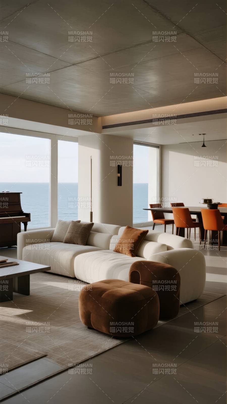 海景现代客厅图片