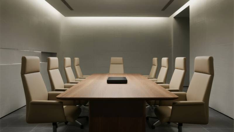 现代简约会议室图片