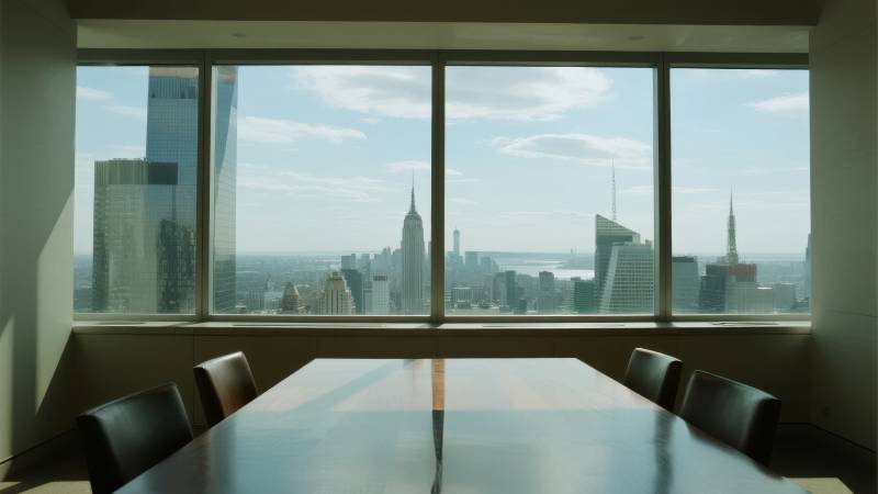 都市全景会议室图片