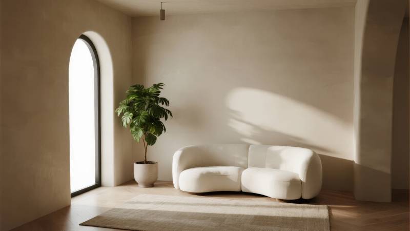 简约客厅光影之美图片