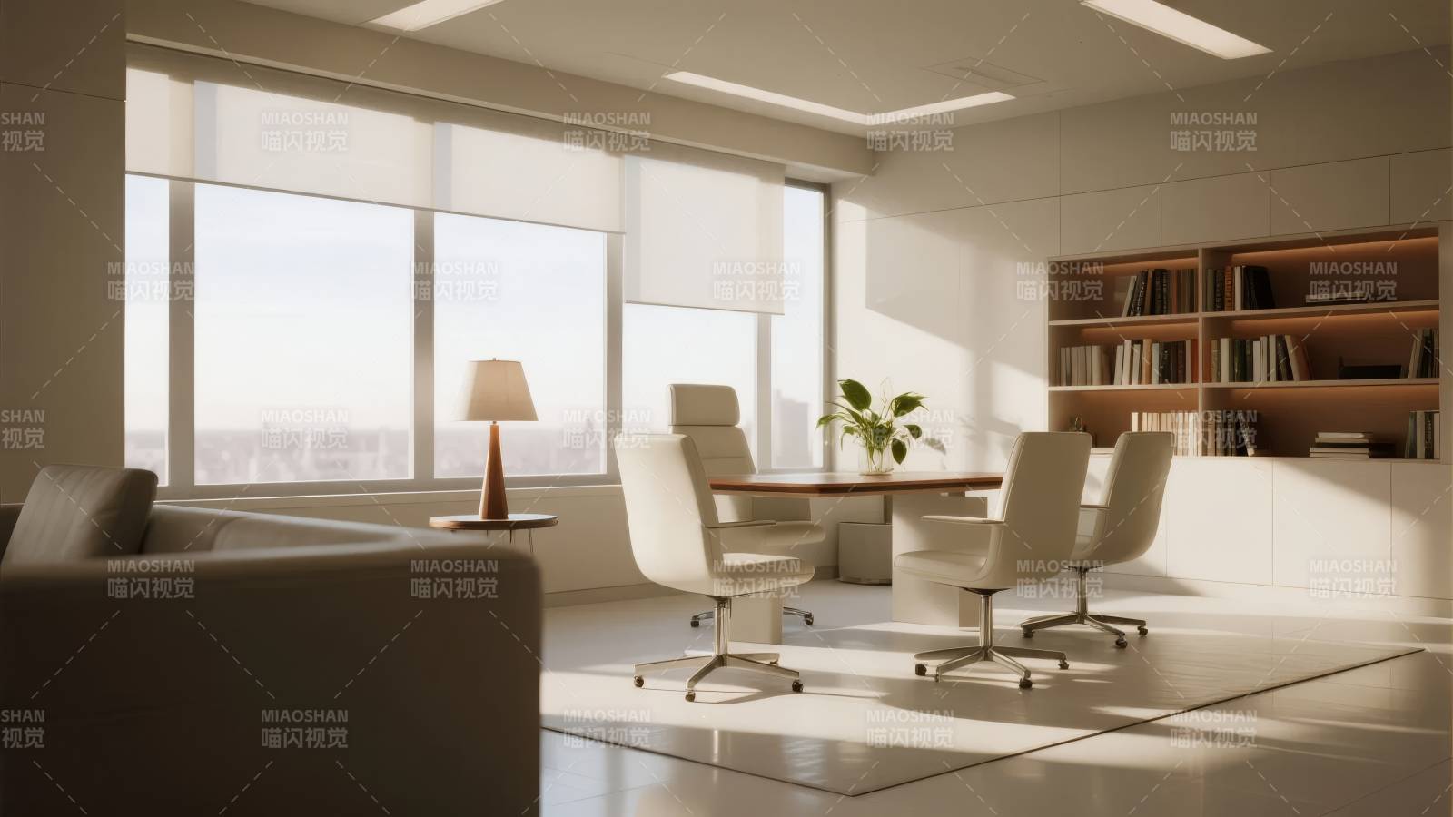 现代简约办公室图片