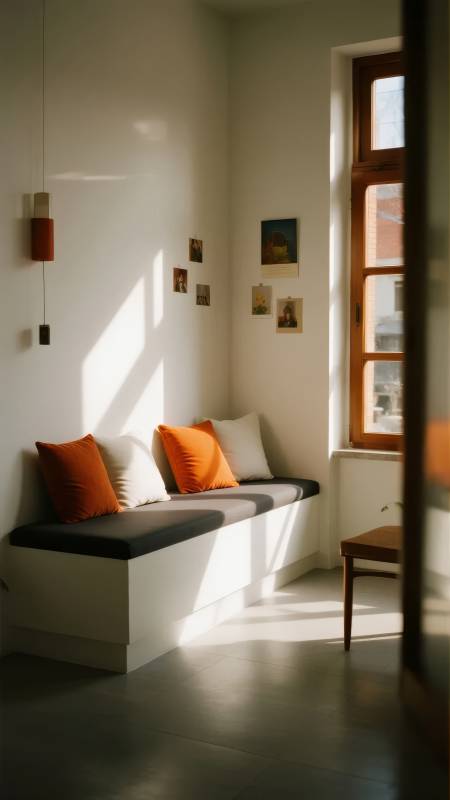 阳光角落的静谧时光图片