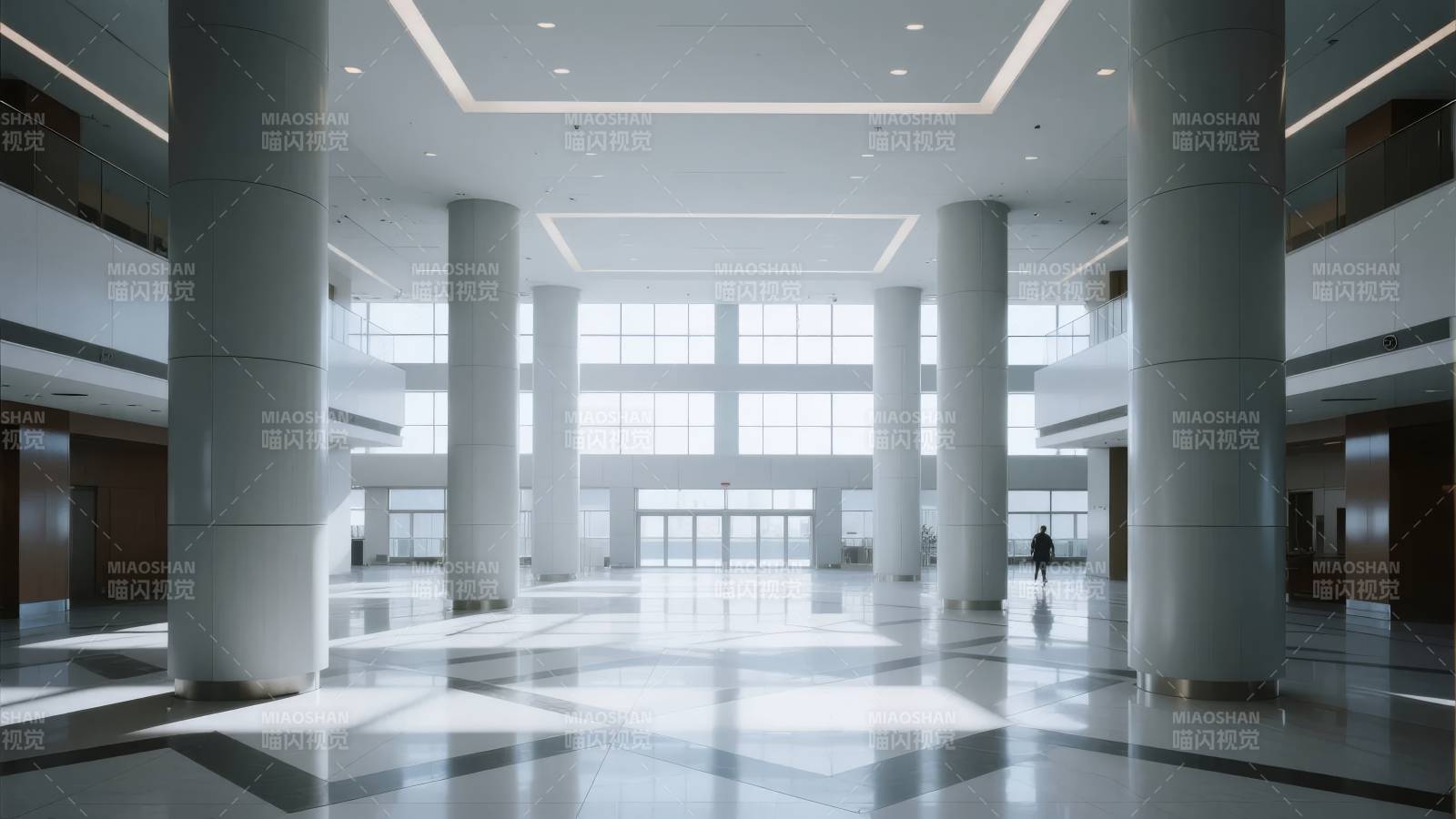 现代大厅宽敞明亮图片