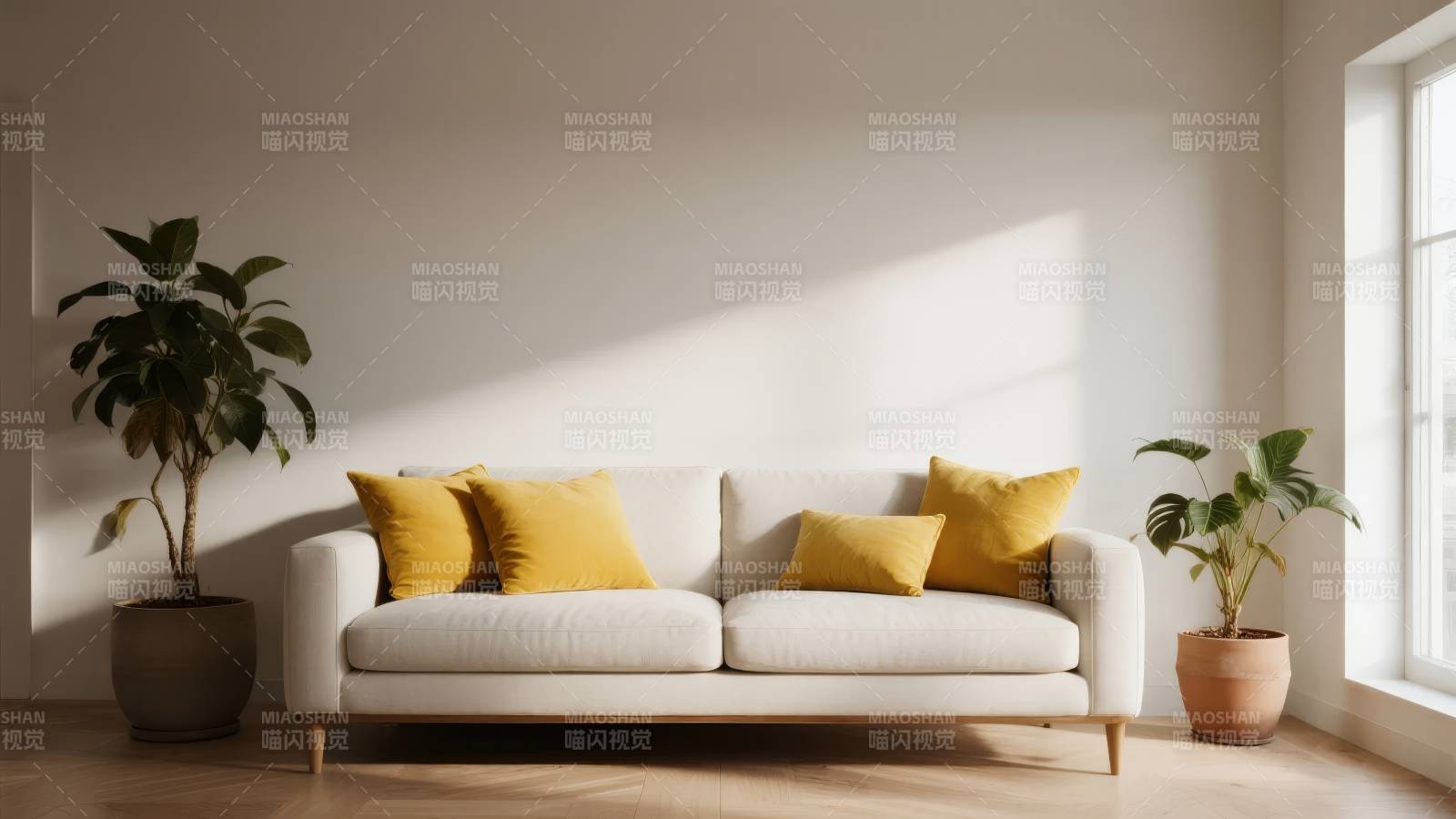 简约客厅 阳光洒落图片