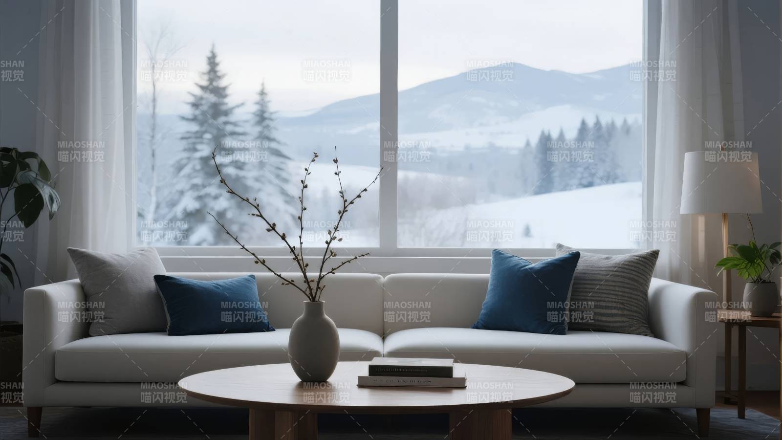 冬日静谧客厅图片