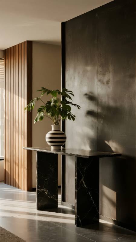 光影中的静谧绿意图片