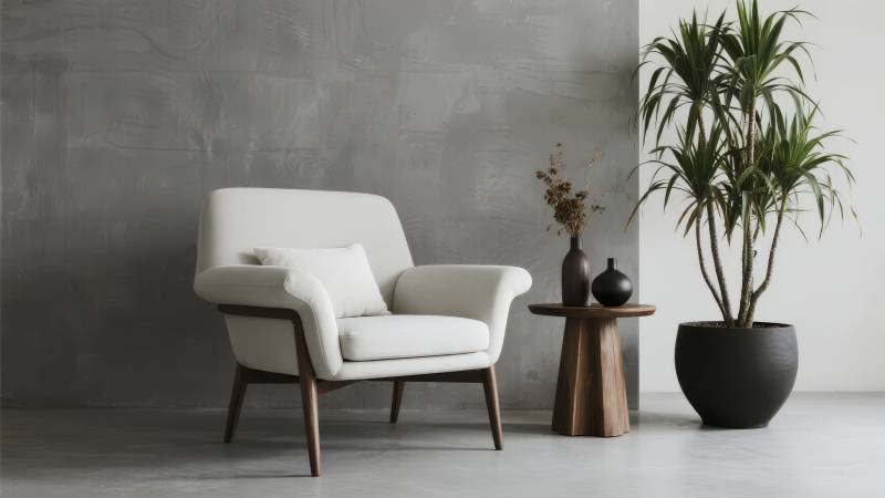 简约现代客厅一角图片