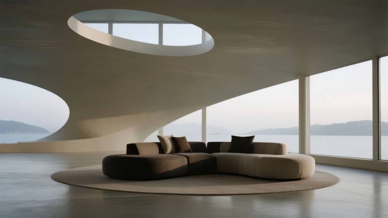 现代极简客厅设计图片