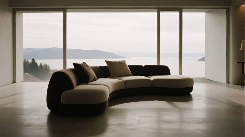 现代客厅观景沙发图片