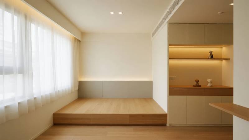 简约日式卧室设计图片