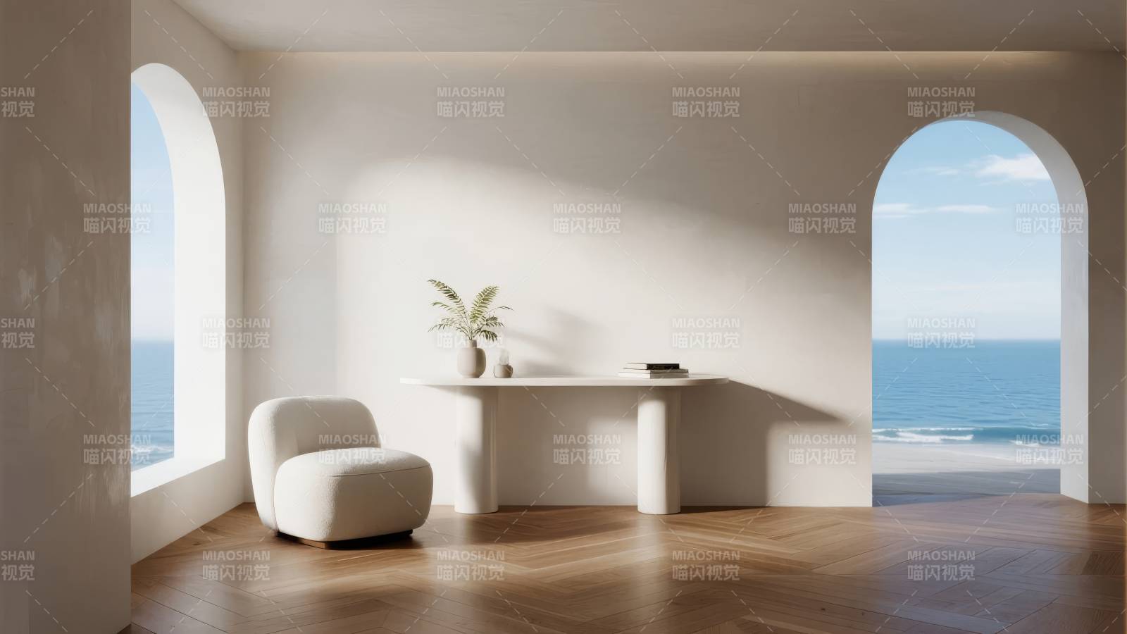 海景书房静谧时光图片