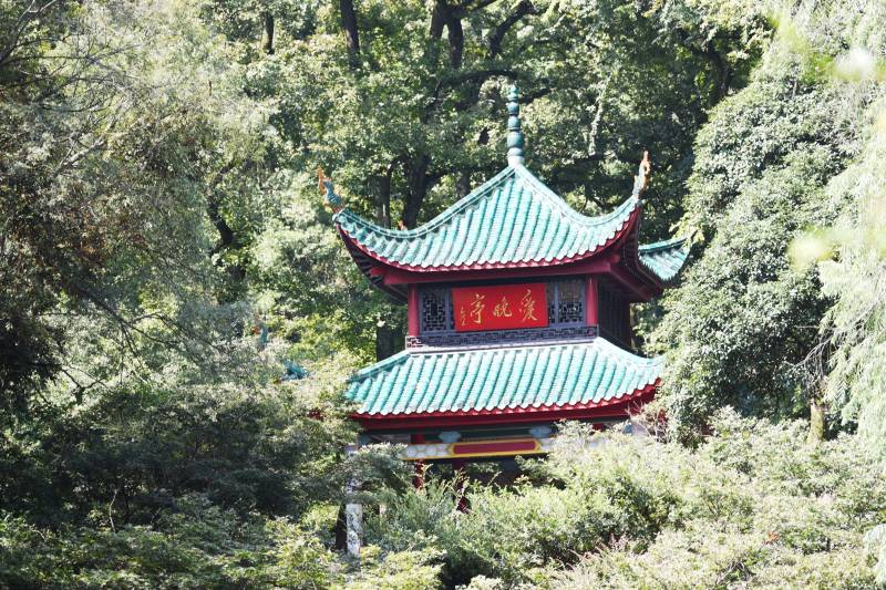 湖南长沙市爱晚亭景点图片